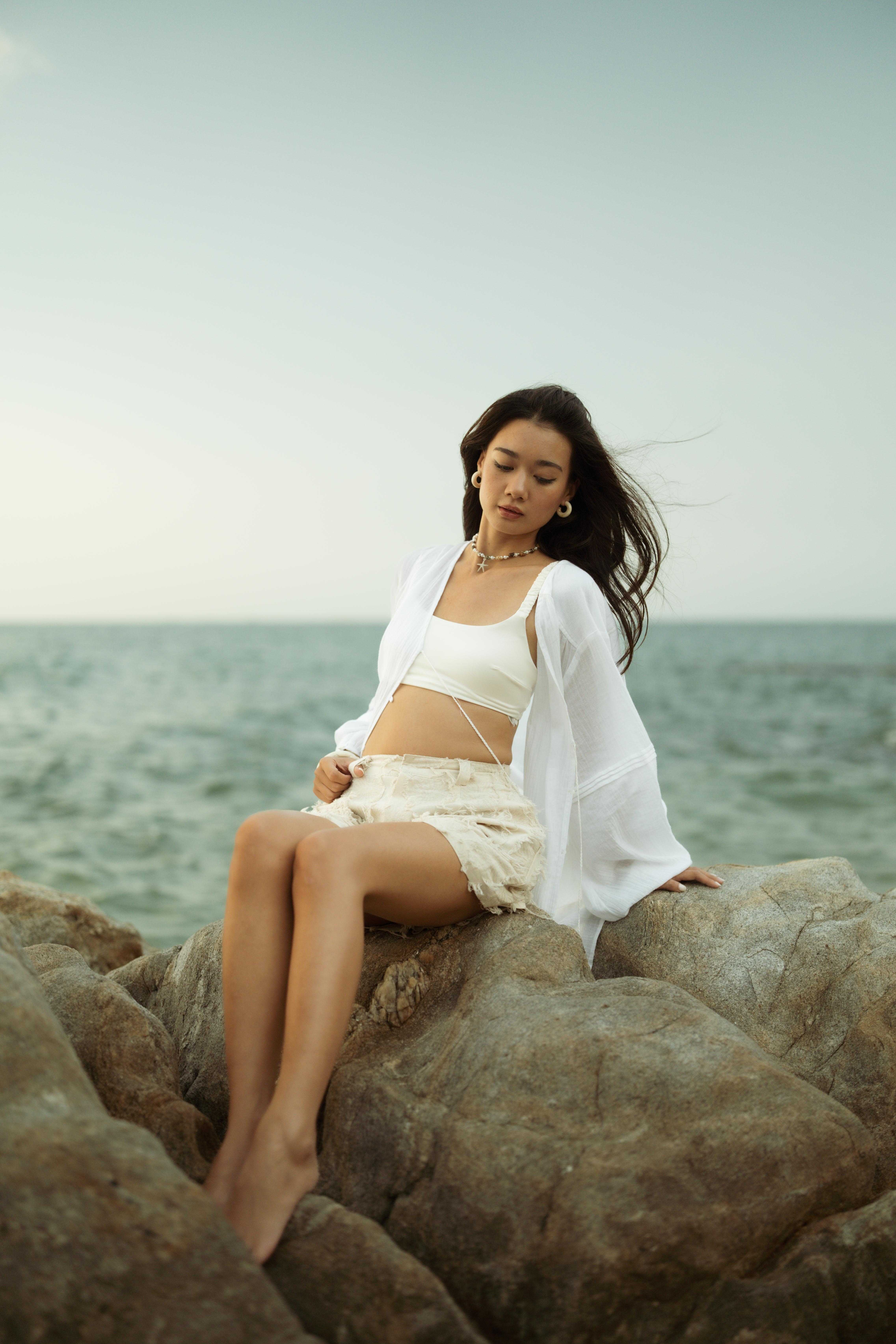 Dolphin ดอลฟิน เสื้อคลุมคอรูดกระดุมหน้าแขนจั๊ม