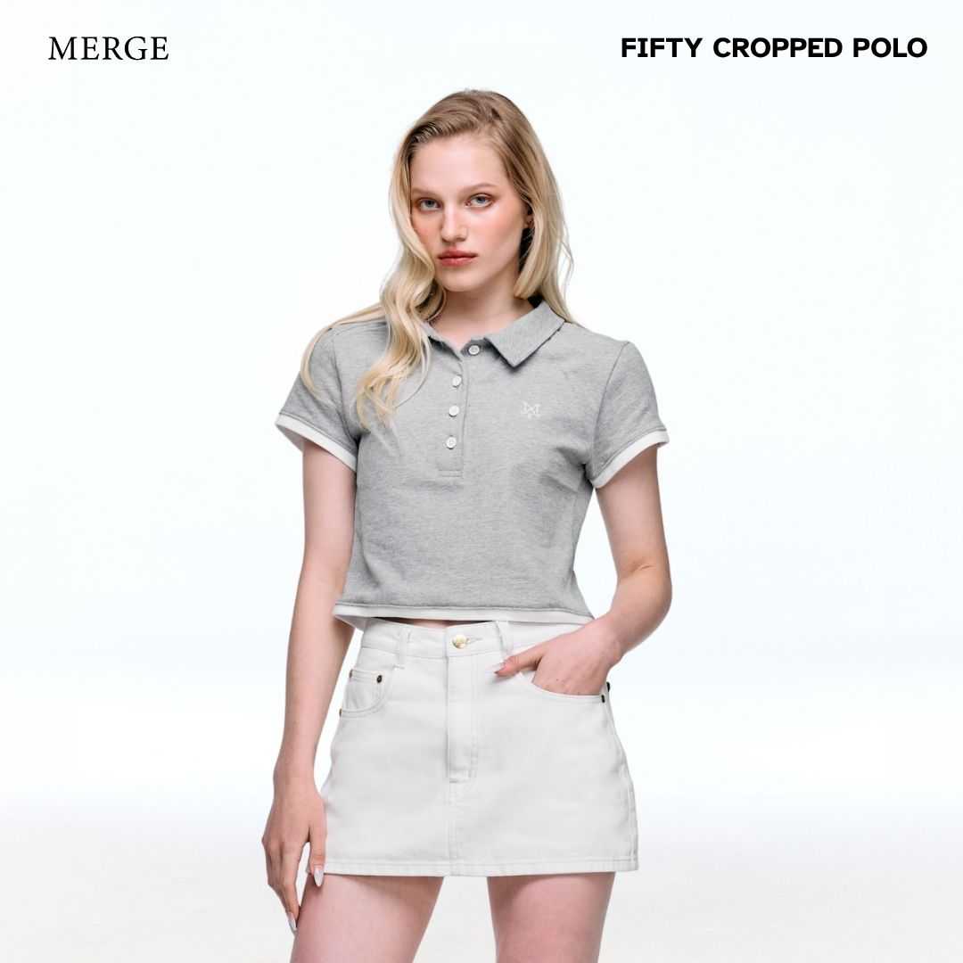 Merge Official - Fifty Cropped Polo (พร้อมส่ง)