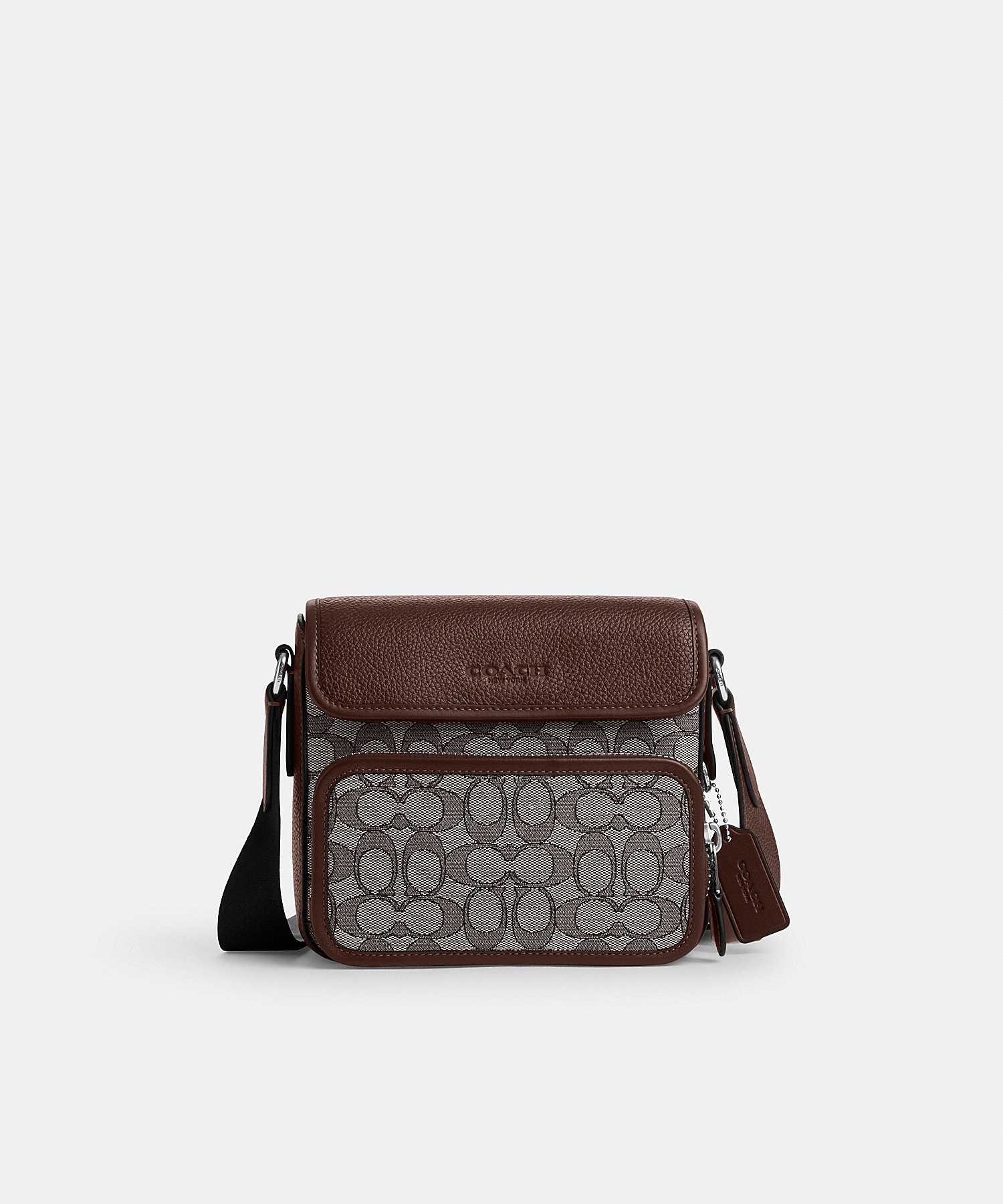 COACH SULLIVAN FLAP CROSSBODY BAG IN SIGNATURE JACQUARD CT834 SVS8S