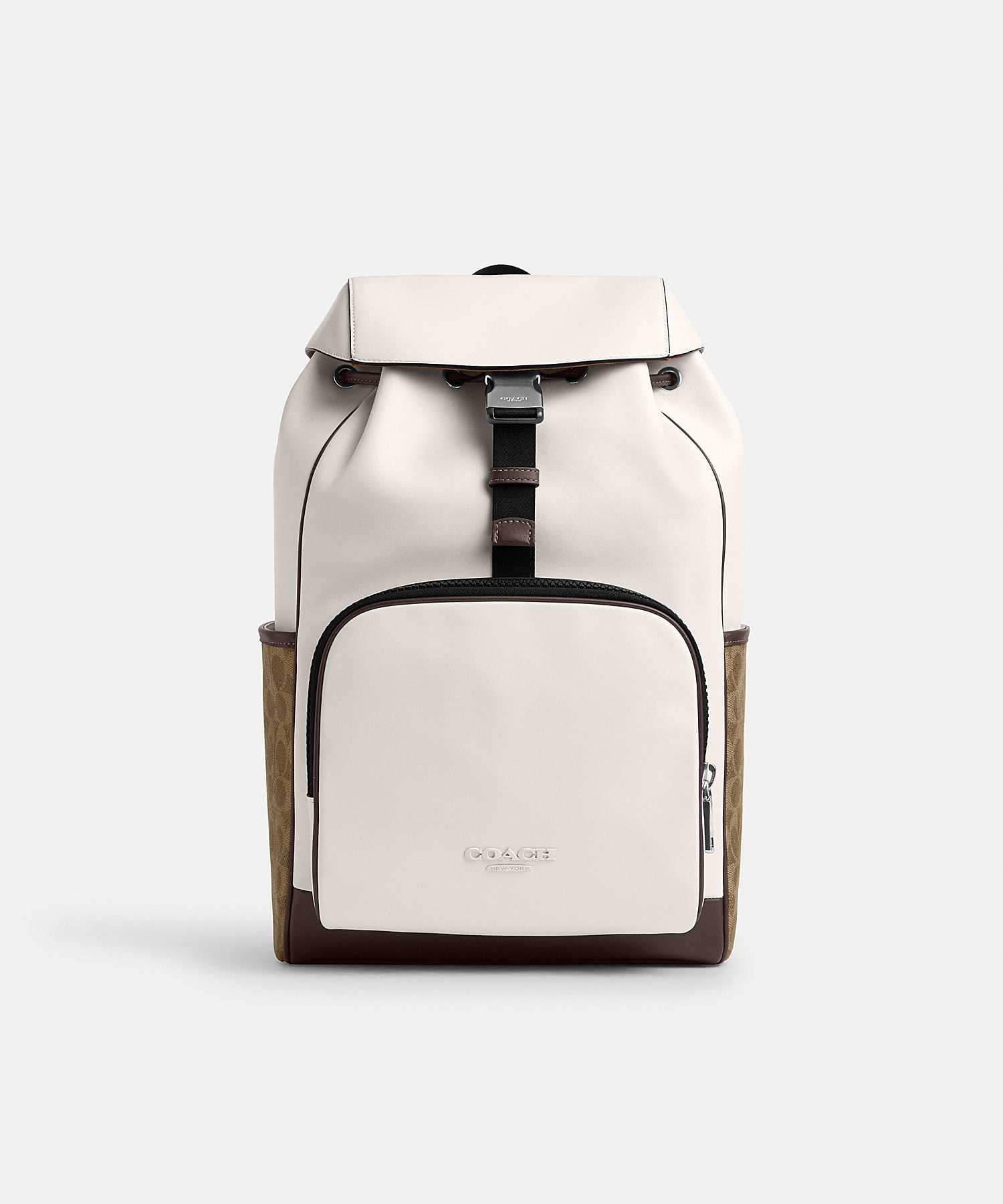 COACH RACER BACKPACK IN COLORBLOCK SIGNATURE CANVAS CT751 SVX9K