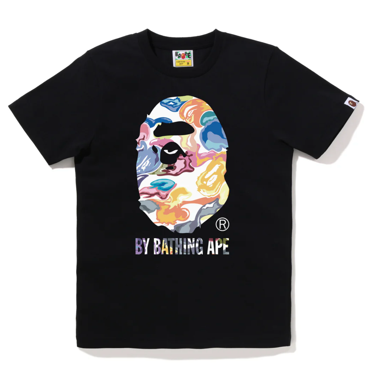 Bape Art Camo By Bathing Ape Tee Black