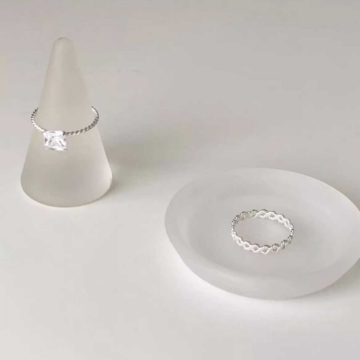 Winterwinter Jewelry Silver925 : แหวนเงินแท้ แหวนเกลียวเงินแท้ ( ราคาต่อวง )