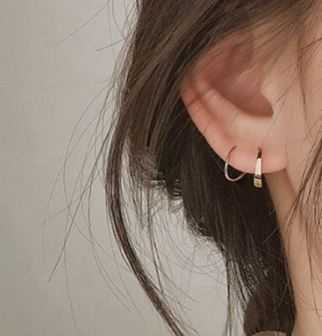 A.piece  ต่างหูเงินแท้ [all silver 925] Post earrings