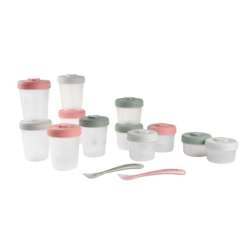 BEABA ชุดกระปุกพร้อมช้อน Expert Meal & Food Storage Pack - Eucalyptus