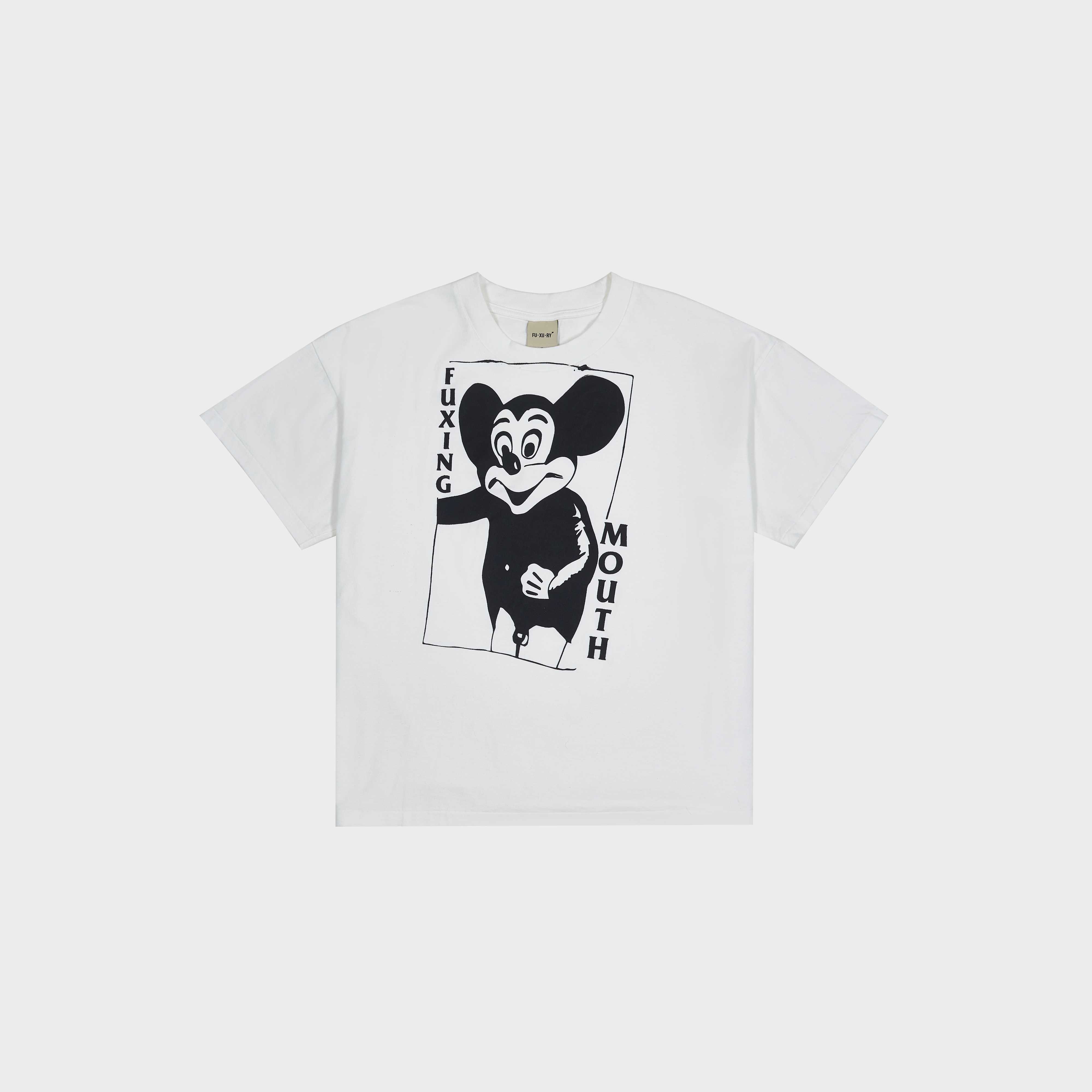 'MOUTH JOB' WHITE BOXY TEE