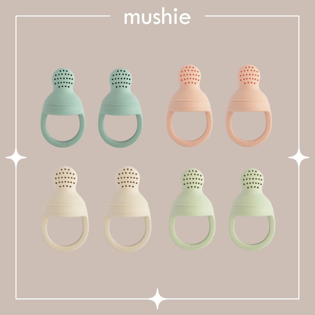 จุกซิลิโคนดูดผักผลไม้ จุกดูดผลไม้  Silicone Baby Fresh Fruit & Food Feeder Pacifier, Mushie
