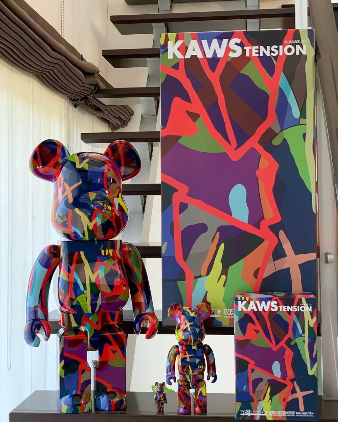 Be@rbrick Kaws Tension 1000%
