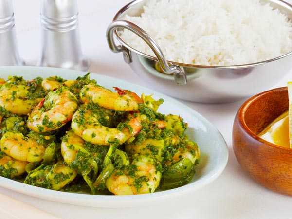 Prawns with green Chilli