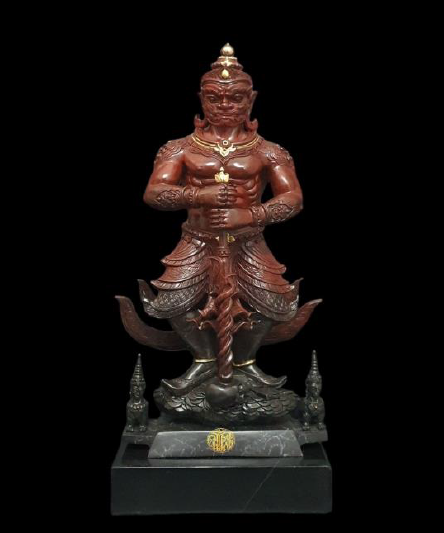 ผลงาน : องค์ท้าวเวสสุวรรณ  บรอนซ์นอก (กายแดงทับทิม สยามปิดทอง) ขนาด : ความสูง 59 ซม.