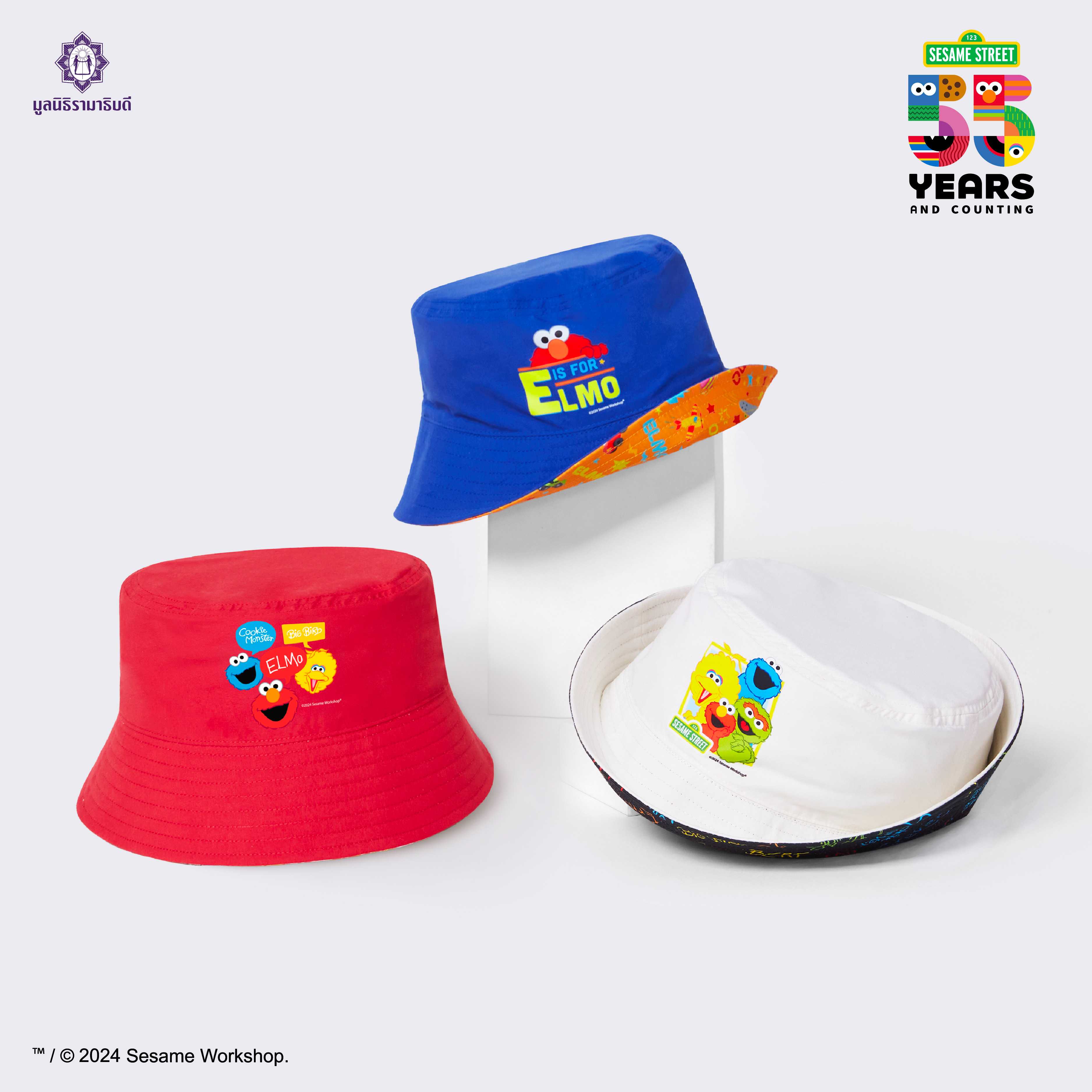 หมวกกลับด้าน ลาย  Sesame Street
