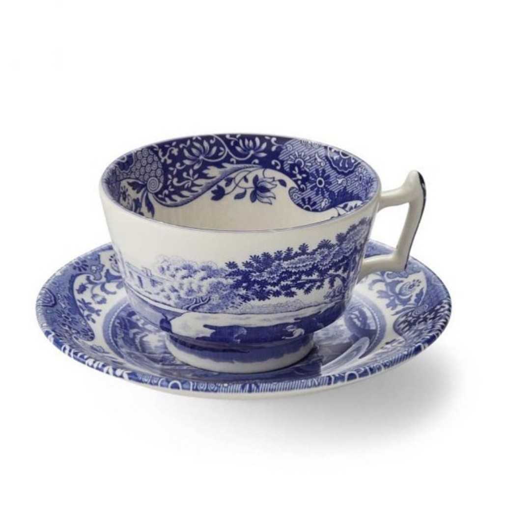 (Pre-order)SPODE BLUE ITTALIAN DUO TEACUP  // ชุดชา