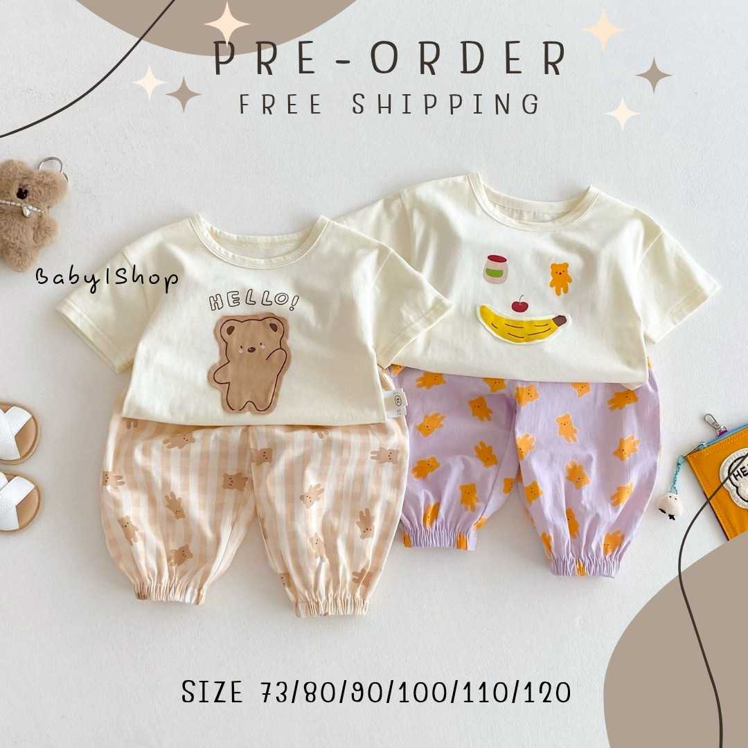Pre-order : เสื้อ+กางเกงขาจั้ม