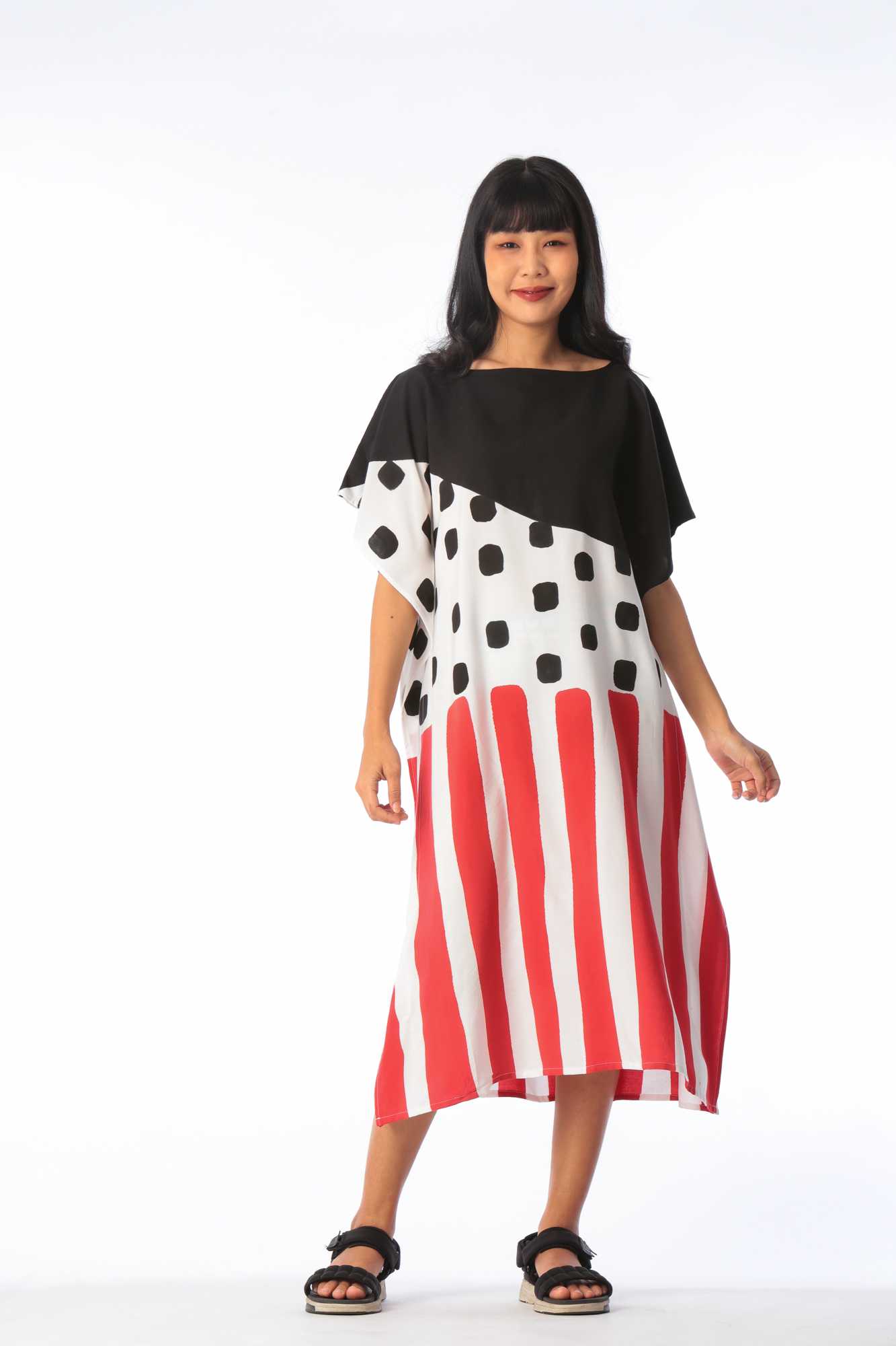 (Pre-order)  Kaftan Cotton Rayon Hand Paint คาฟทานคอตต้อนเรยอนแฮนด์เพ้นท์ Small Size