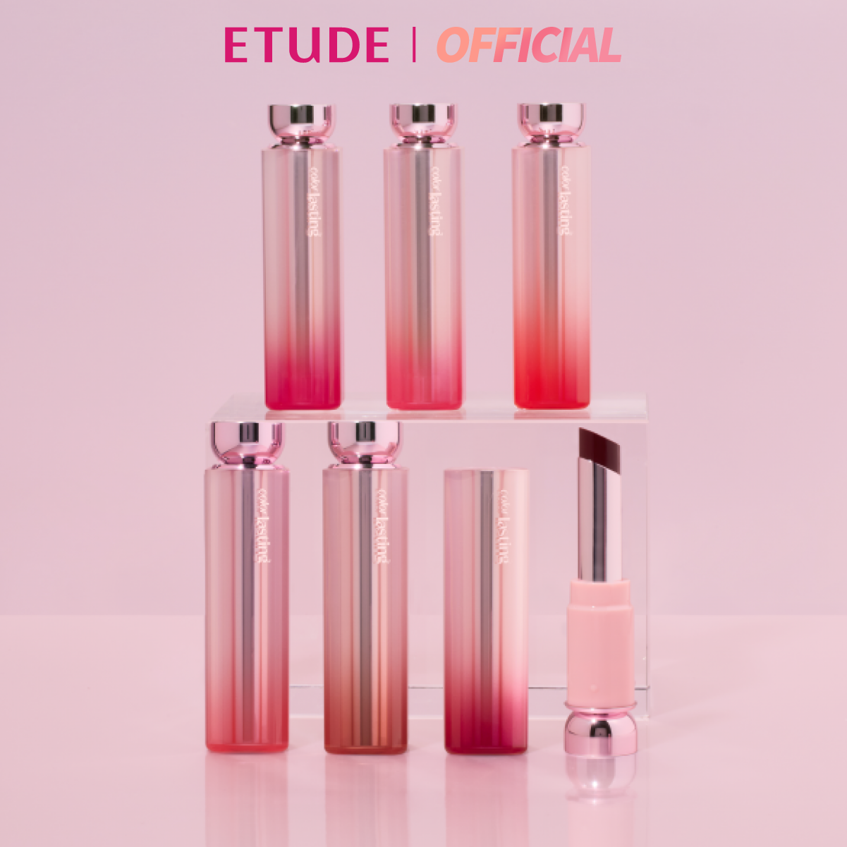 (ซื้อ 1 ลด 30%) ETUDE Color Lasting Glow Stick Lip อีทูดี้ คัลเลอร์ ลาสติ้ง โกลสติ๊ก ลิป