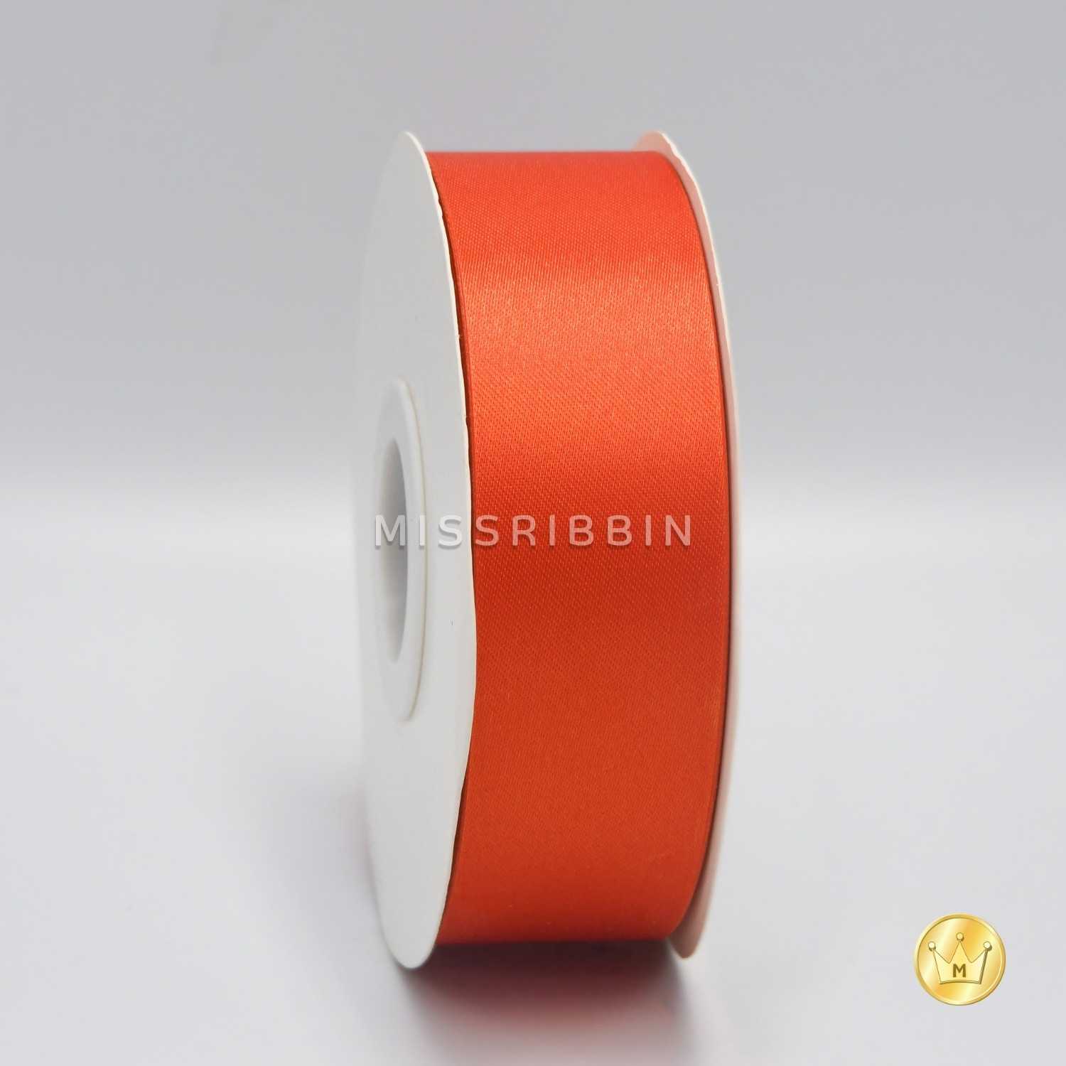 ริบบิ้นผ้าต่วน (สี 301) ม้วนยาว 50/200หลา ขนาด 12 15 21 30 40 50 60มม.