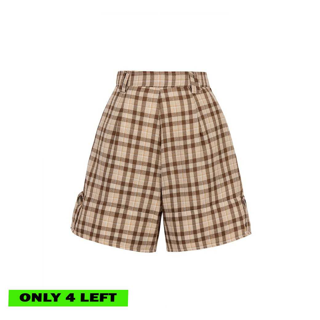 BRIELLE SHORTS - BROWN