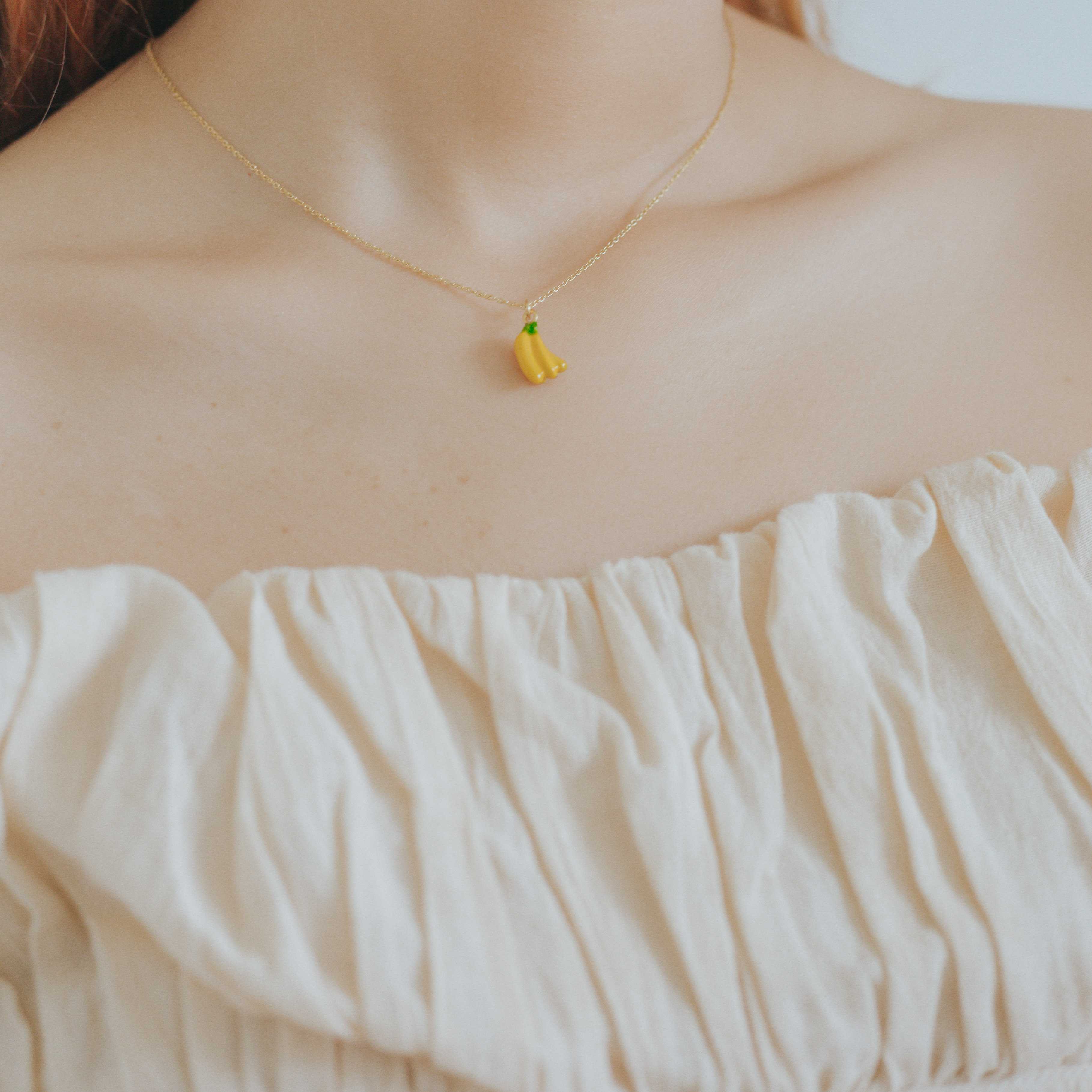 Tales of the tiny word Necklace/สร้อยคอจี้รูปกล้วย