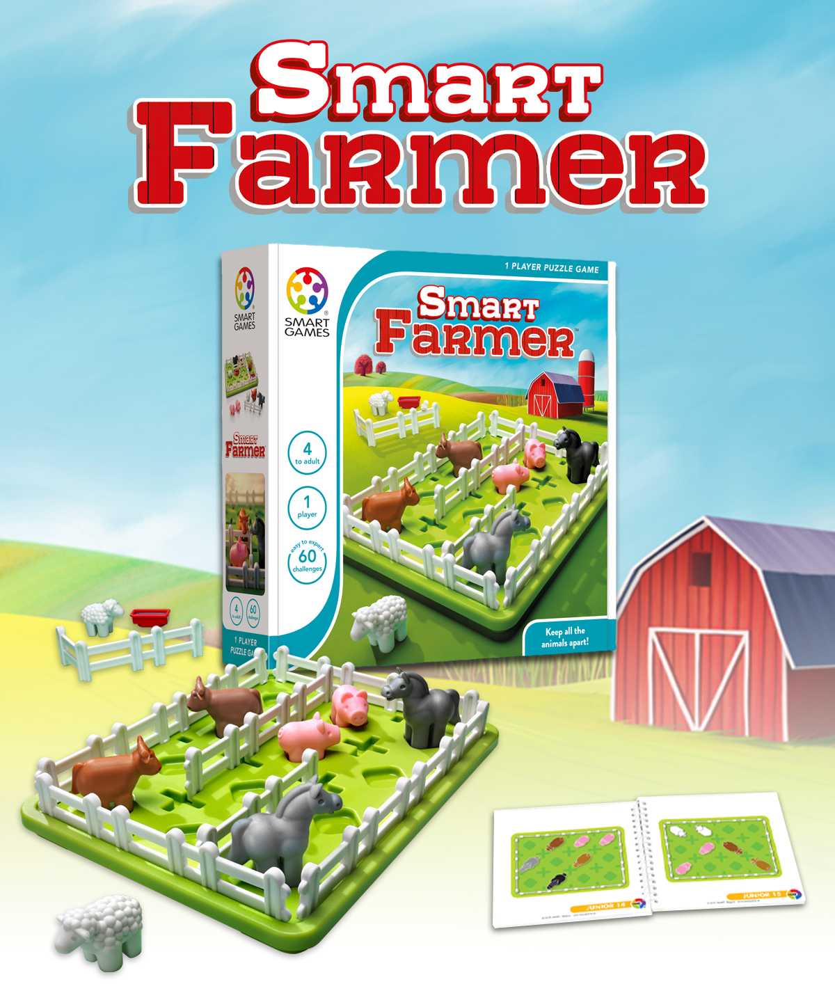 SMART GAMES, Smart Farmer ของเล่นฝึกสมอง สำหรับ 5 ปี+ ลิขสิทธิ์แท้เบลเยียม ร้านเป็นตัวแทนในไทย