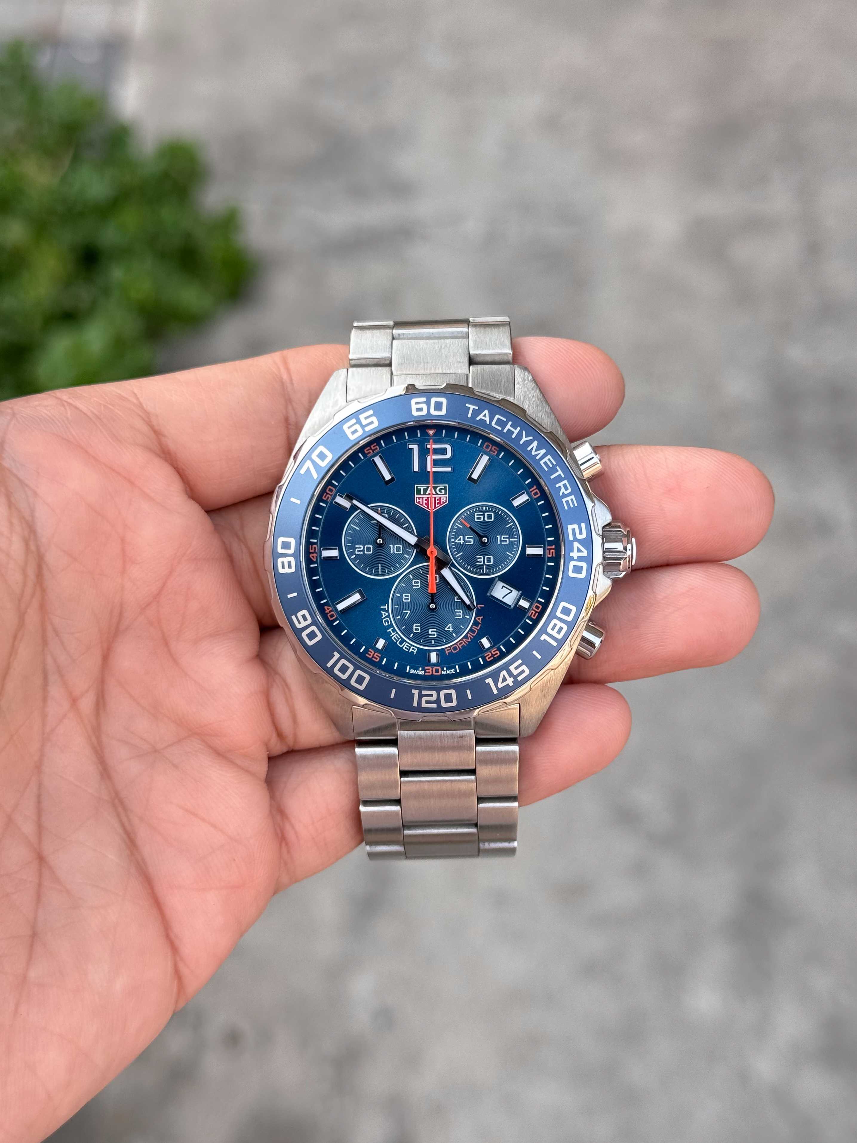 Tag Heuer F1 Chronograph King Size Quartz หน้าน้ำเงิน