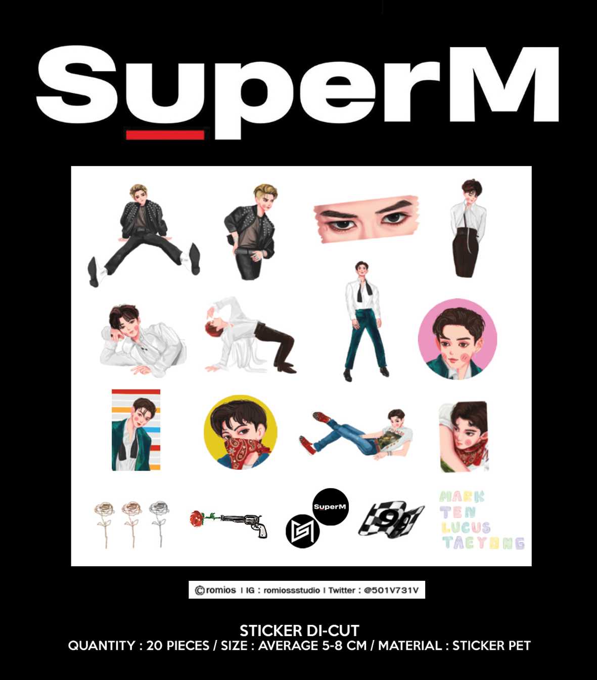 STICKER SET - SUPER M