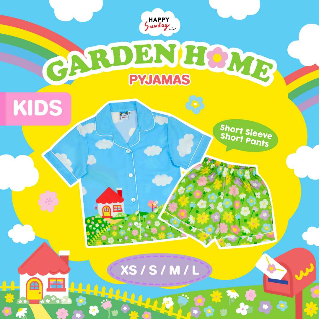 [KIDS SIZE] GARDEN HOME PYJAMAS | ชุดนอนลายทุ่งดอกไม้