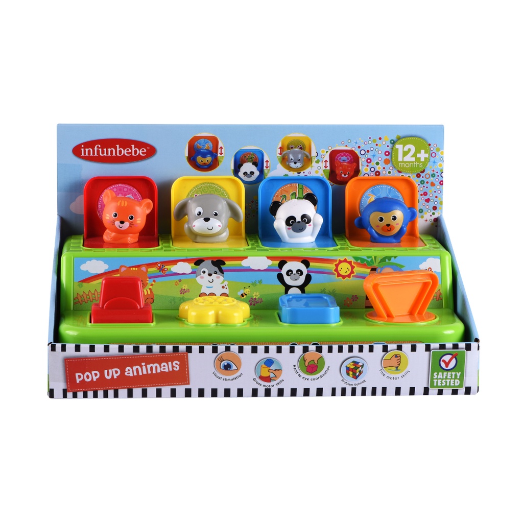 Wel-B x Infunbebe Pop Up Animal (กล่องรูปสัตว์ของเล่นมหัศจรรย์) - ของเล่นเด็ก ของเล่น ฝึกสมอง เสริมส