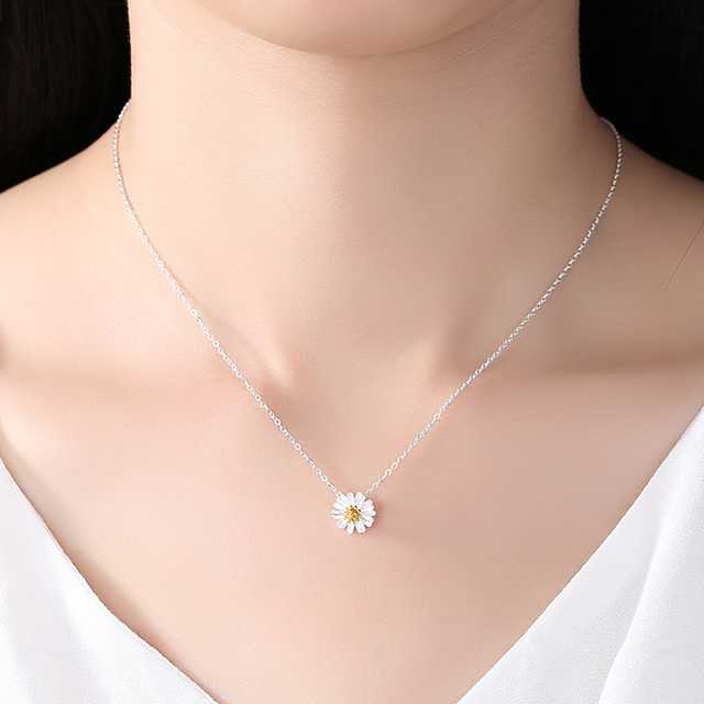 สร้อยคอเดซี่ ❤ สร้อยเงิน Mini Daisy จี้ดอกเดซี่ เงินแท้925 มินิมอล minimal สร้อยคอ