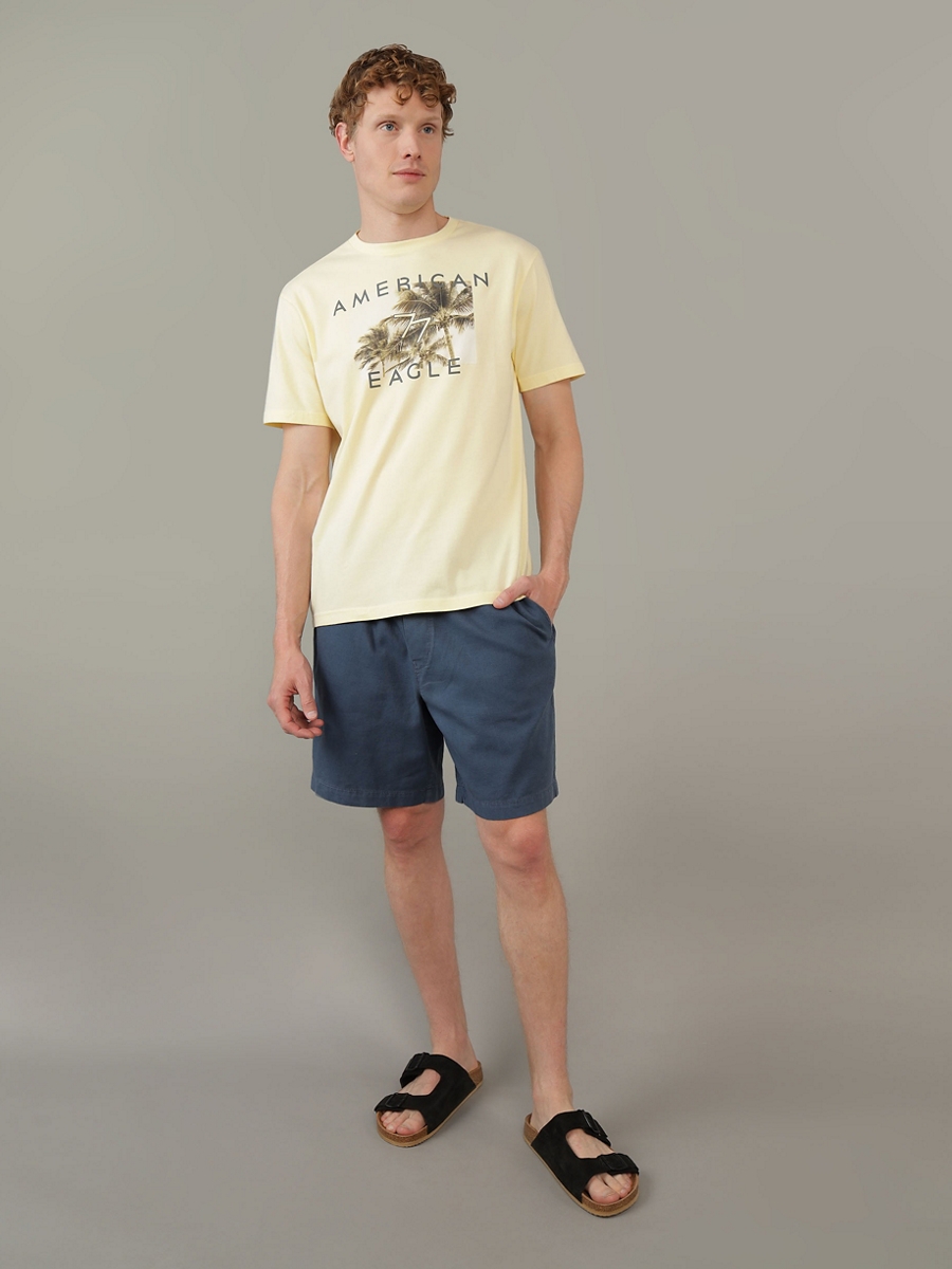 กางเกงขาสั้น ผู้ชาย 7683 COTTON LINEN BLEND LIVED IN TREKKER SHORT ( 013-7683-410 )