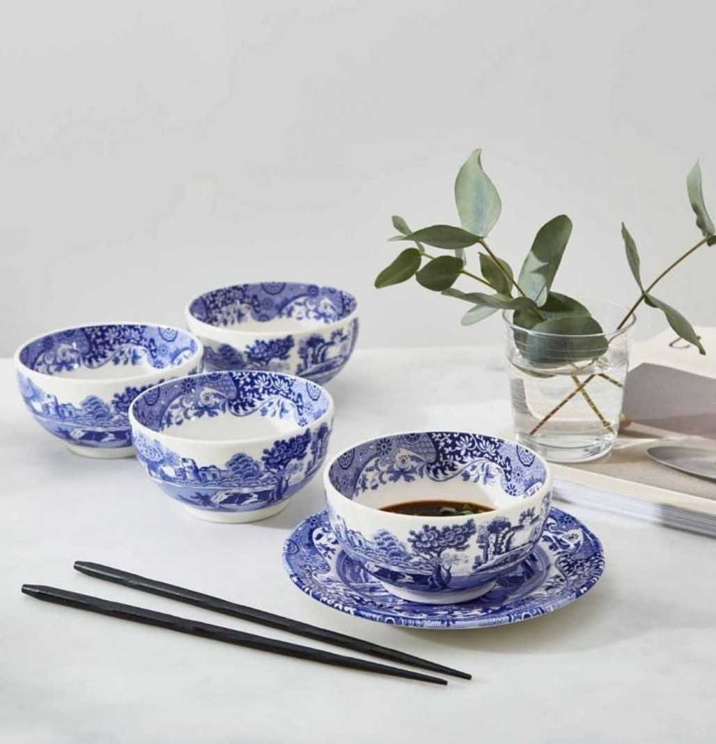 (Pre-order)SPODE BLUE ITTALIAN 4.25 INCH DIP BOWL // ถ้วยซุป