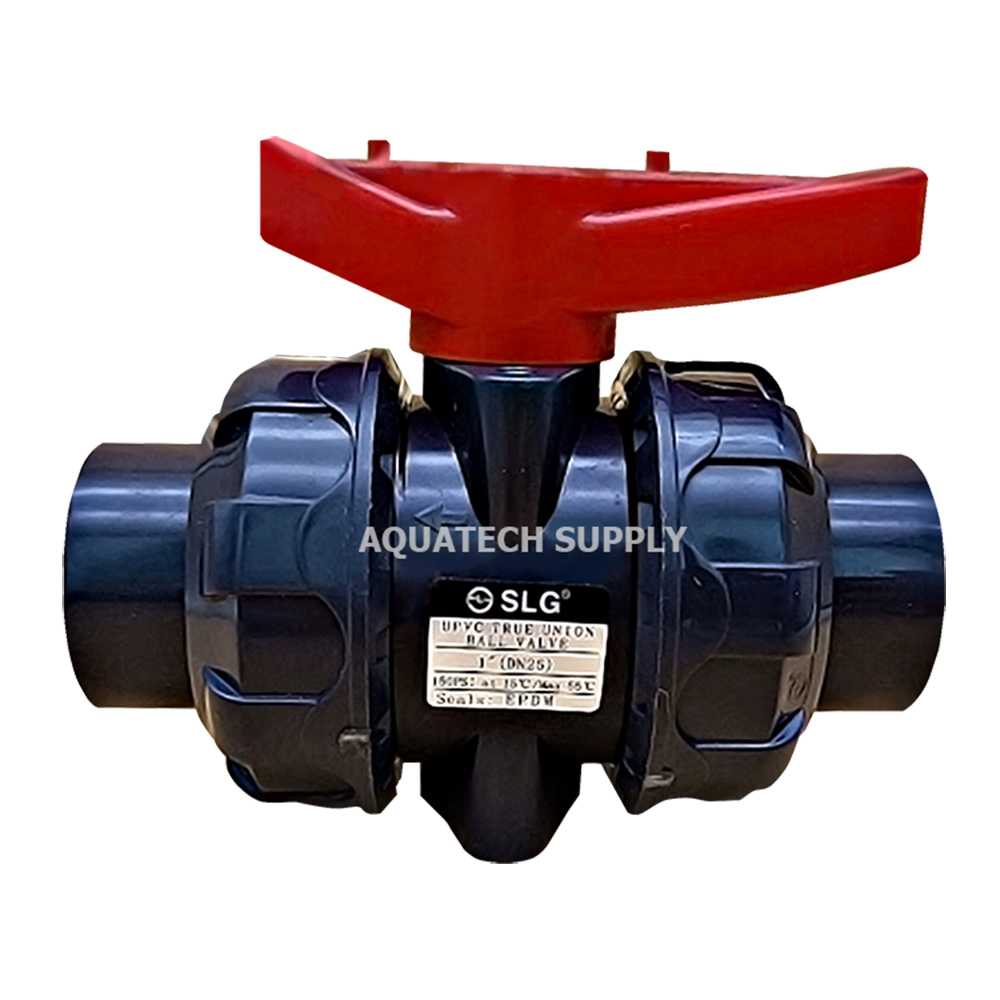 SLG ทรูยูเนียนบอลวาล์วยูพีวีซี True Union Ball Valve, Socket End UPVC