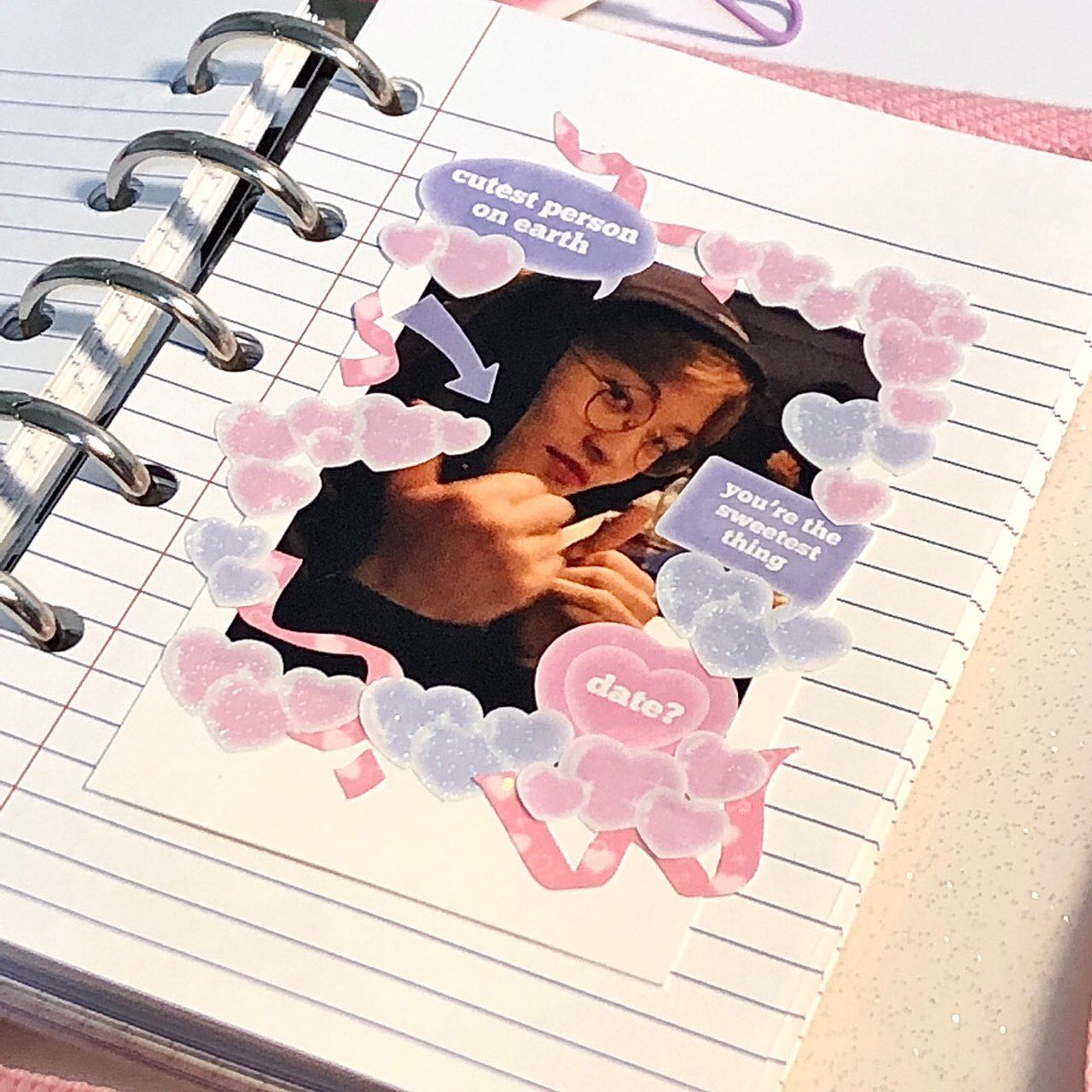 [waytoofetch]  dreamy hearts deco sticker