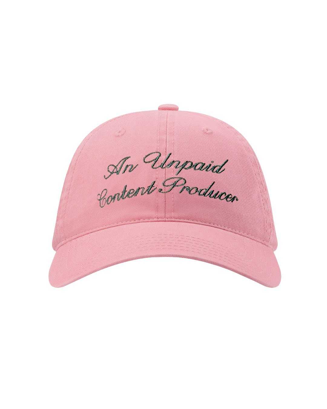 Unpaid Content Producer Cap / Light Pink