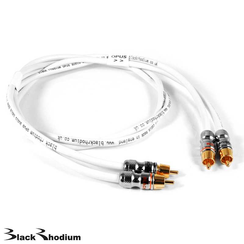 BLACK RHODIUM - OPUS Stereo Interconnect 1M