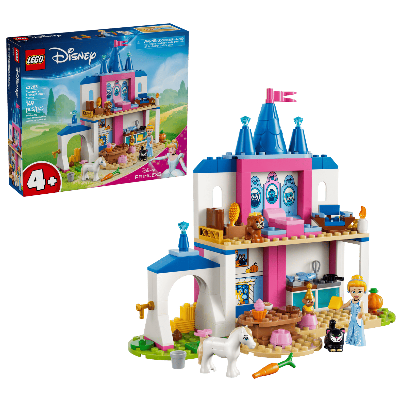 LEGO 43283 Cinderella Animal Friends Castle(สินค้าซื้อแล้วไม่รับเปลี่ยนคืน)