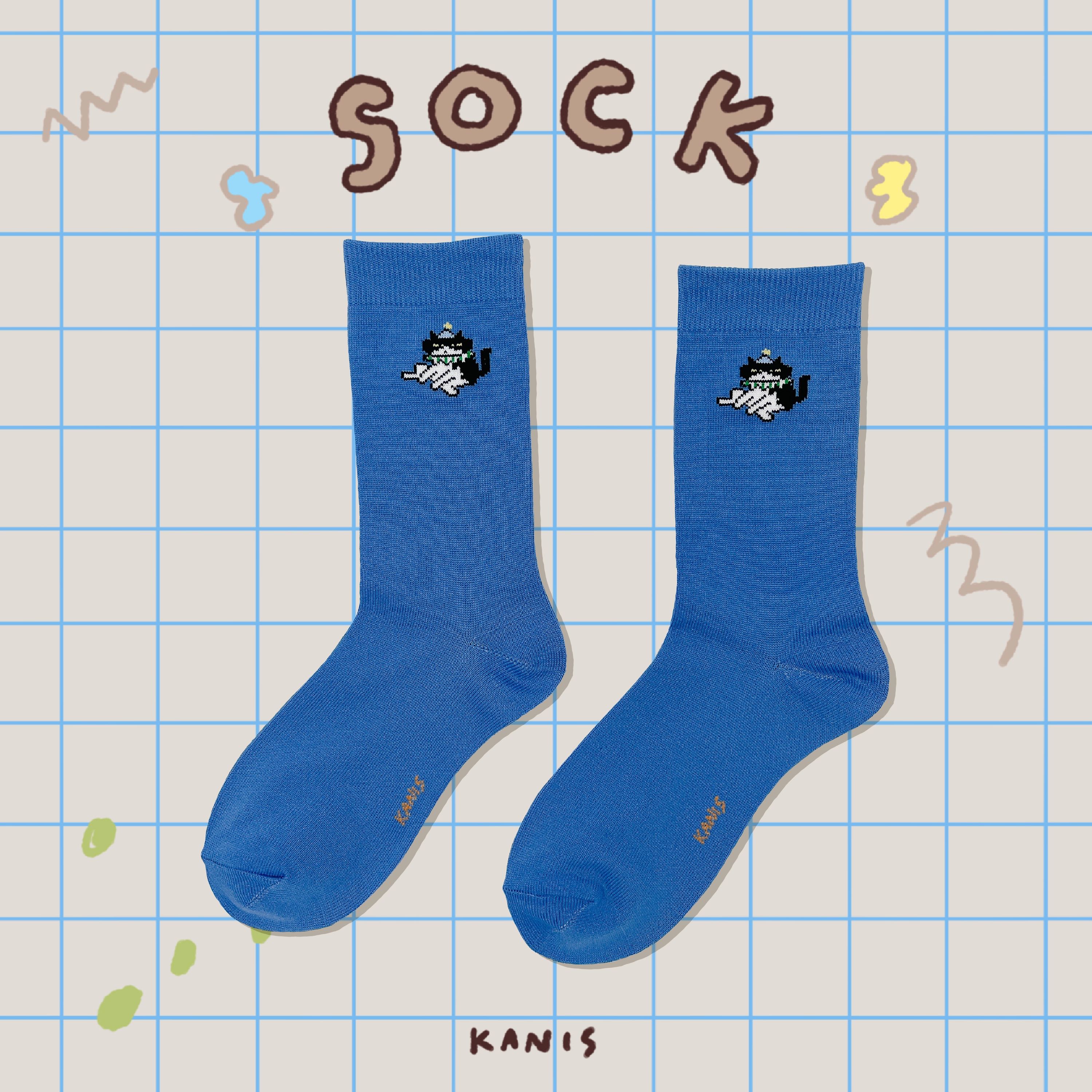 Sock Loukpy Sitting - Blue
