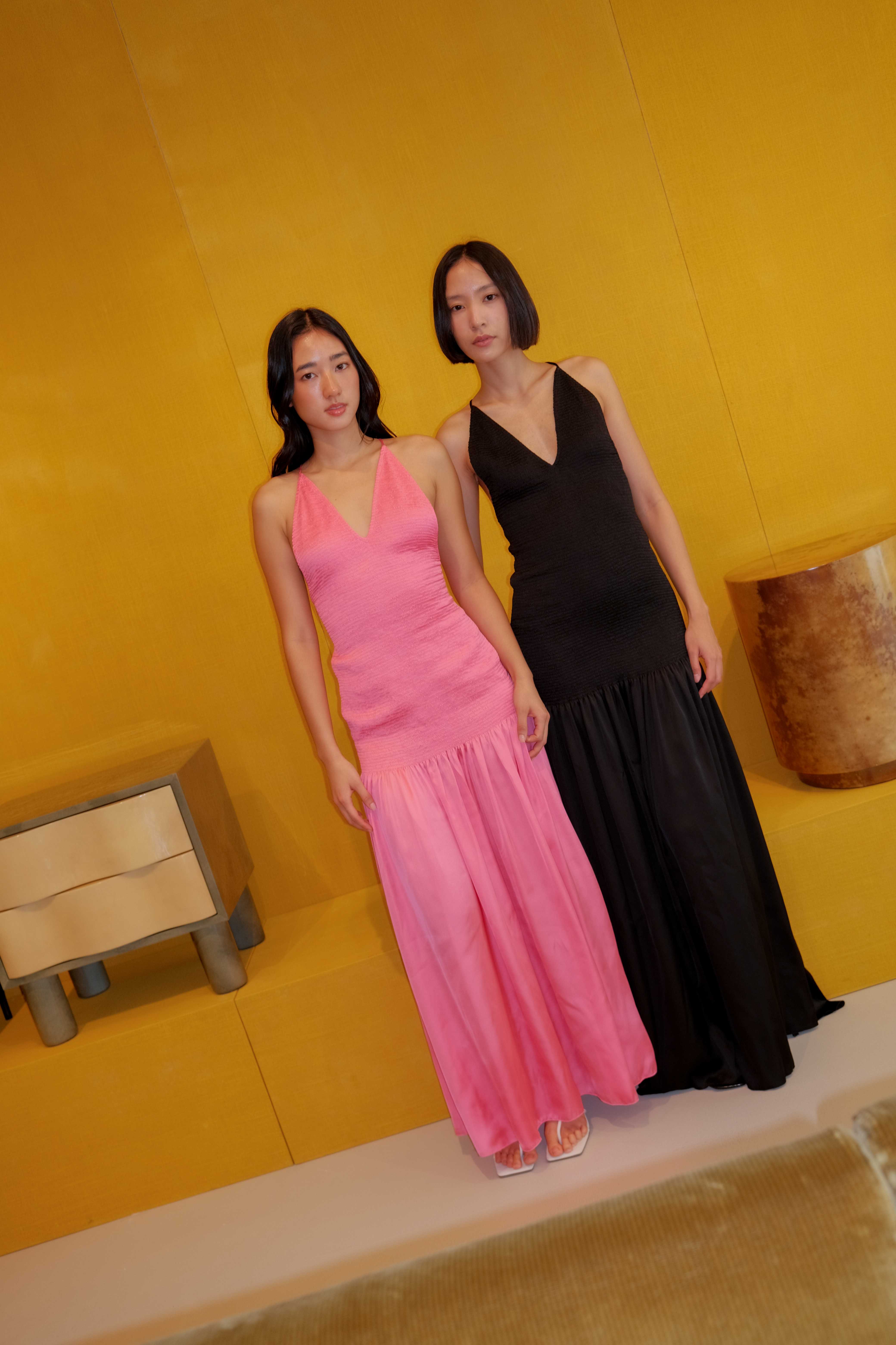 V-Neck Smock Dress