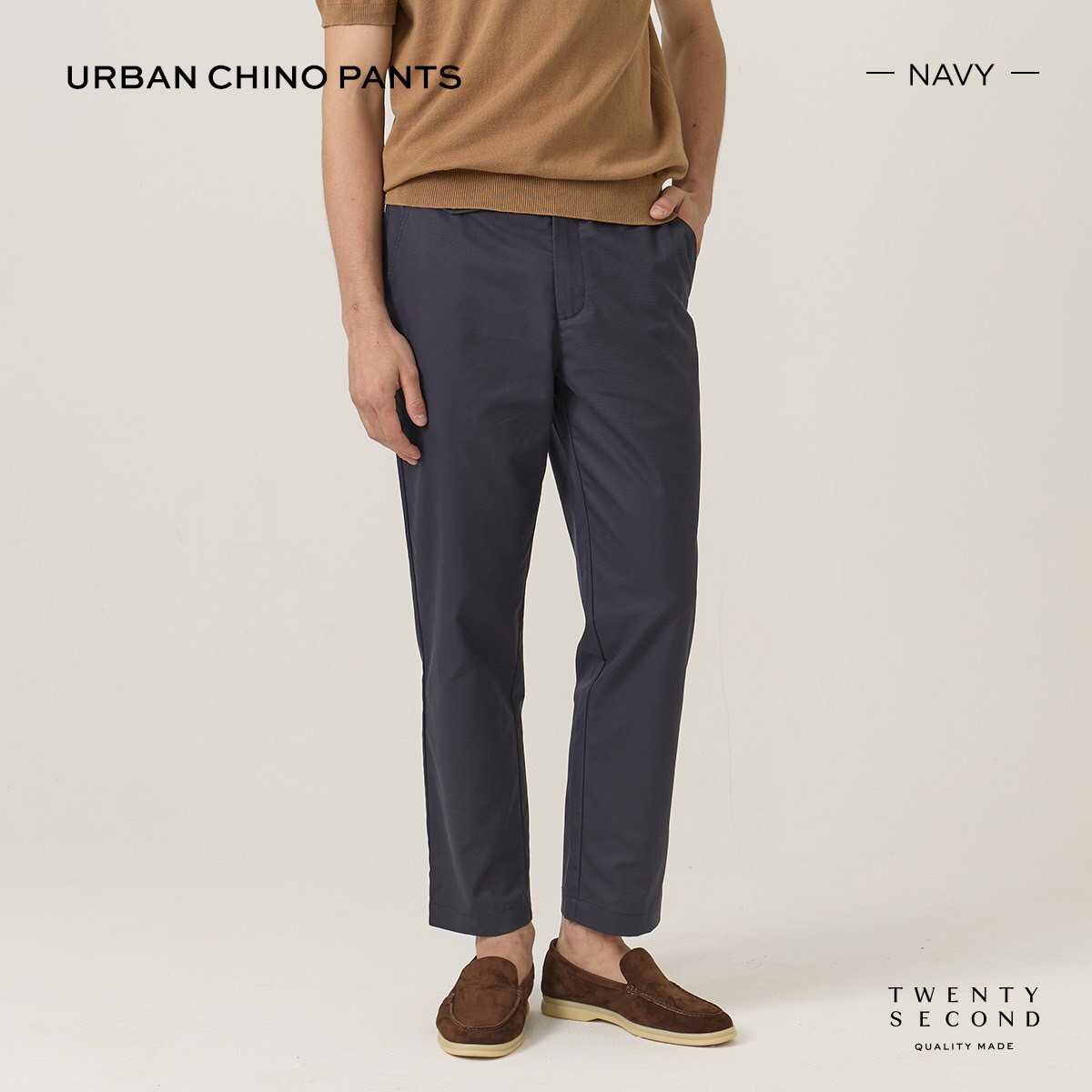 URBAN CHINO PANTS - NAVY