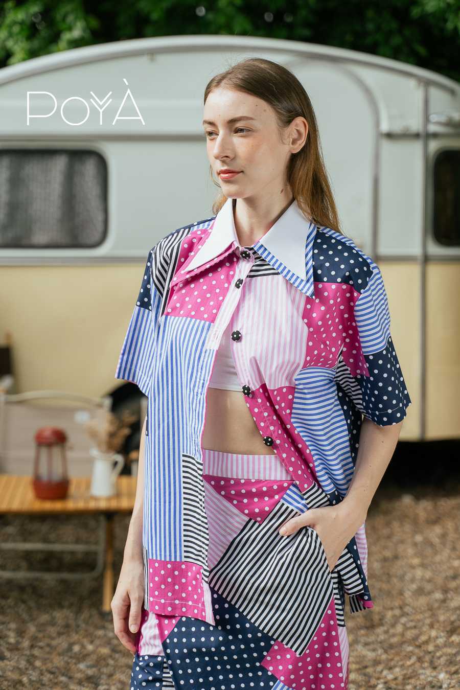 Color Pop Culture Shirt ( Lovely Double Collar) Limited Edition!