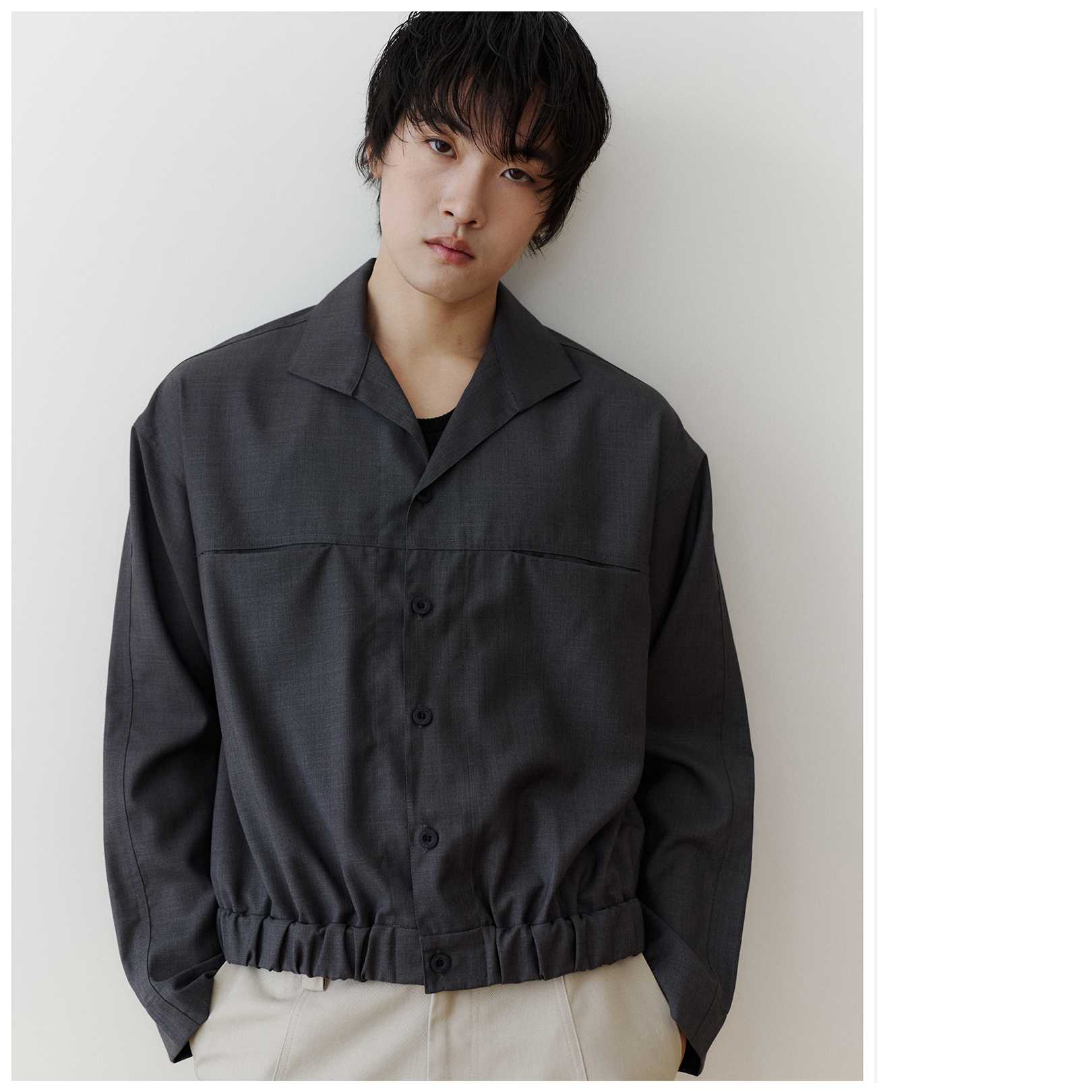 0028 DEFECT — MISS YOU JACKET (GRAY)