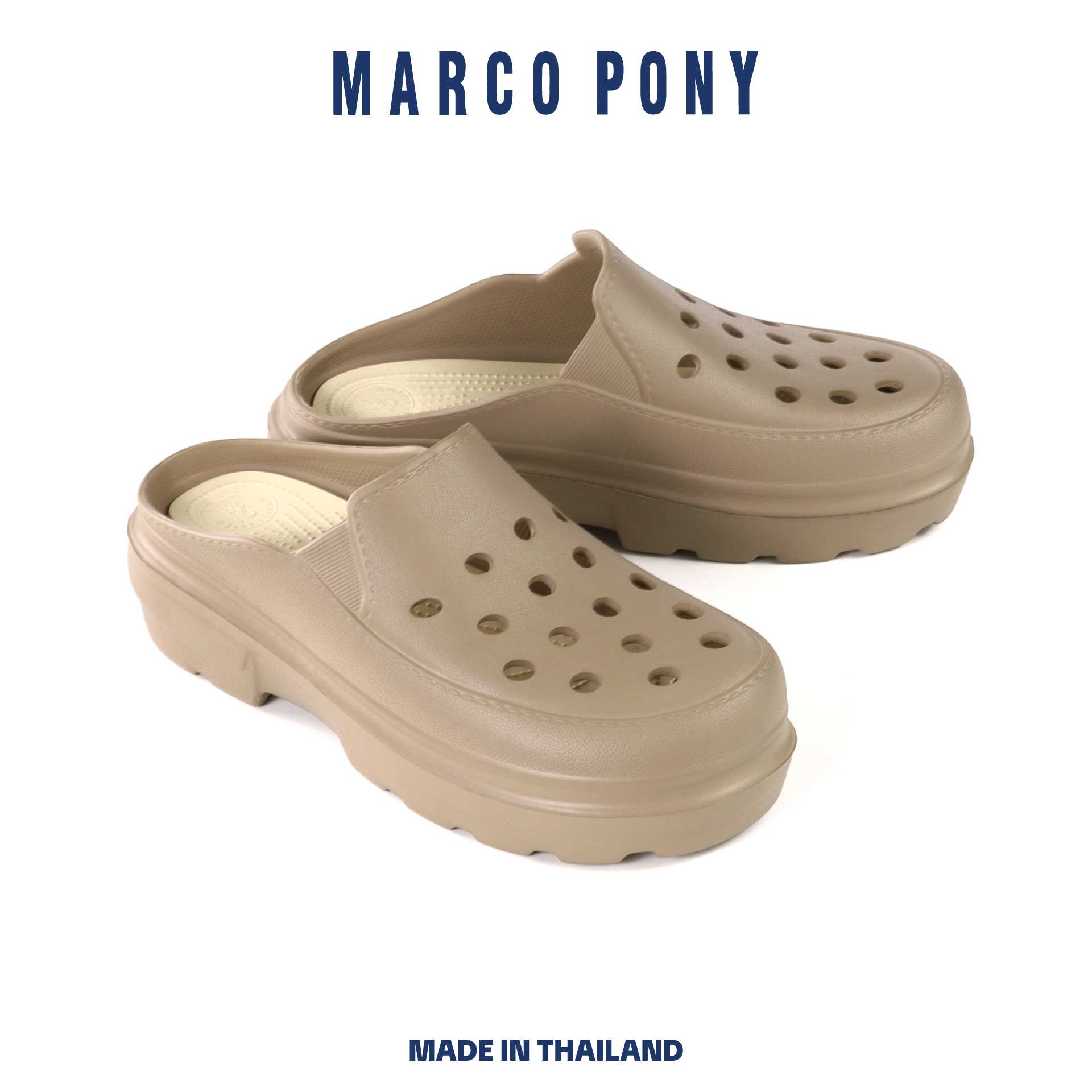 Marco Pony รุ่น MH9020 รองเท้าหัวโตแบบสวม สูง 6 cm.  Size 36-40