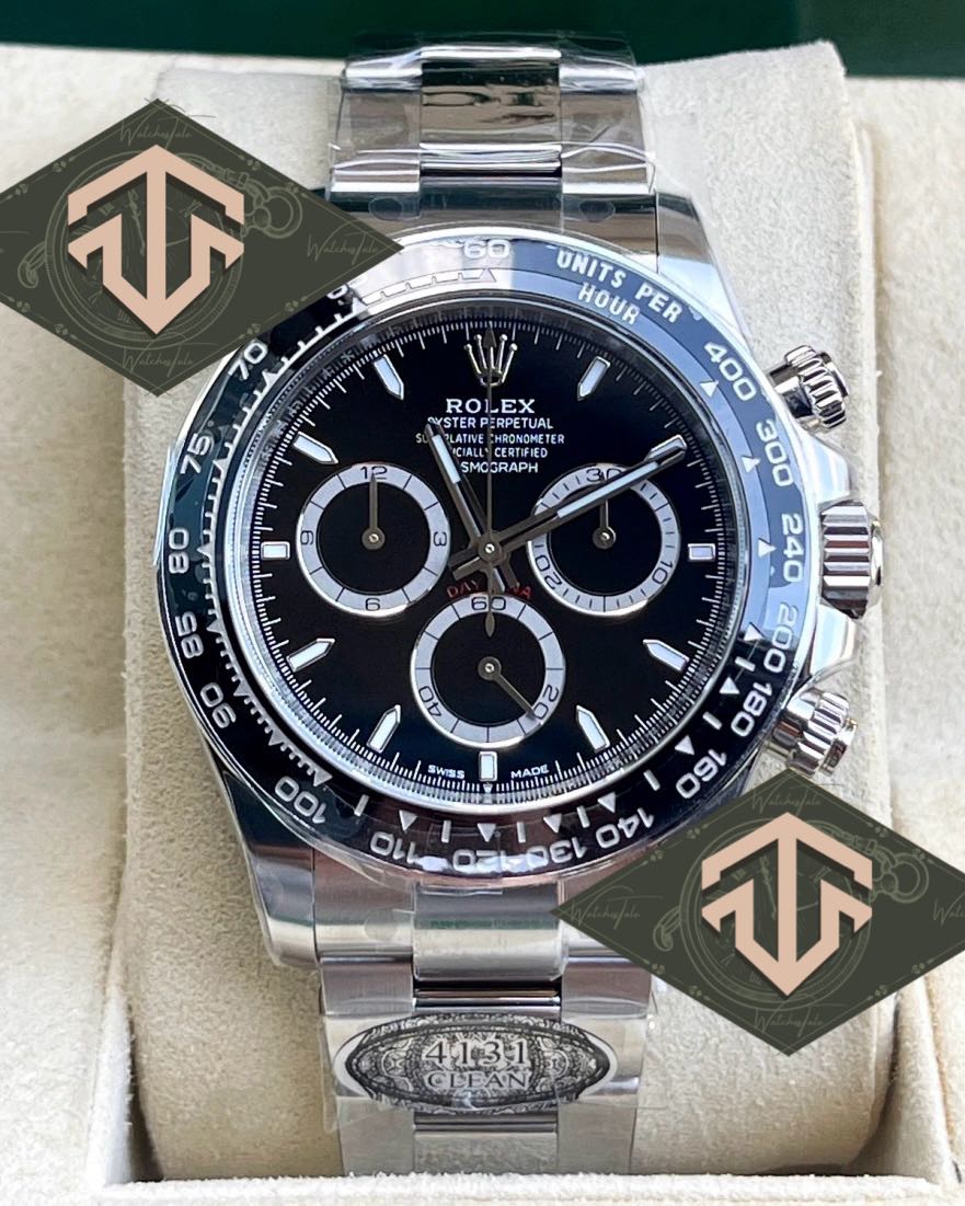 Rolex Daytona 126500LN ( Super Clone 4131 ) Black Dial 40mm. Clean
