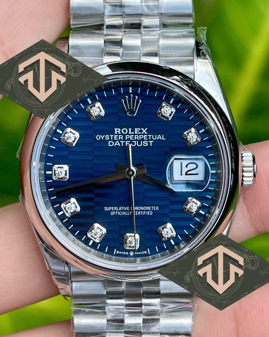 Rolex Datejust 36 mm. Blue Motif Jubilee Ref.126234 VSF
