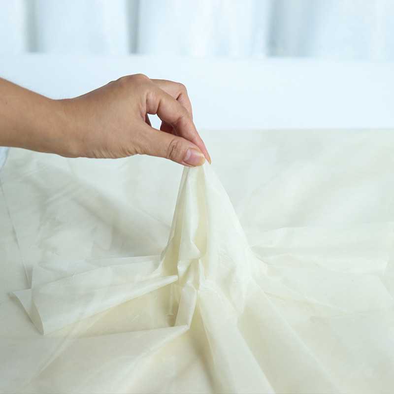 กระดาษสาแผ่น milk cotton 30x30 ซม. 40 แผ่น สีขาวนม