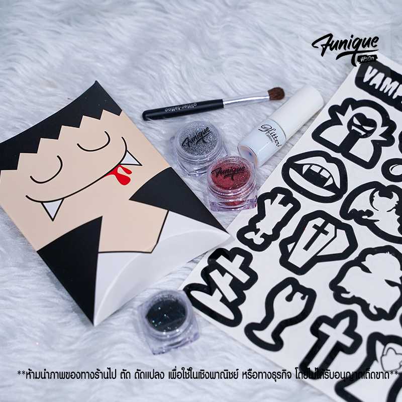 HALLOWEEN PARTYVAMPIRE SET DIY เพ้นท์หน้าเพ้นท์ตัว เด็กๆทำได้