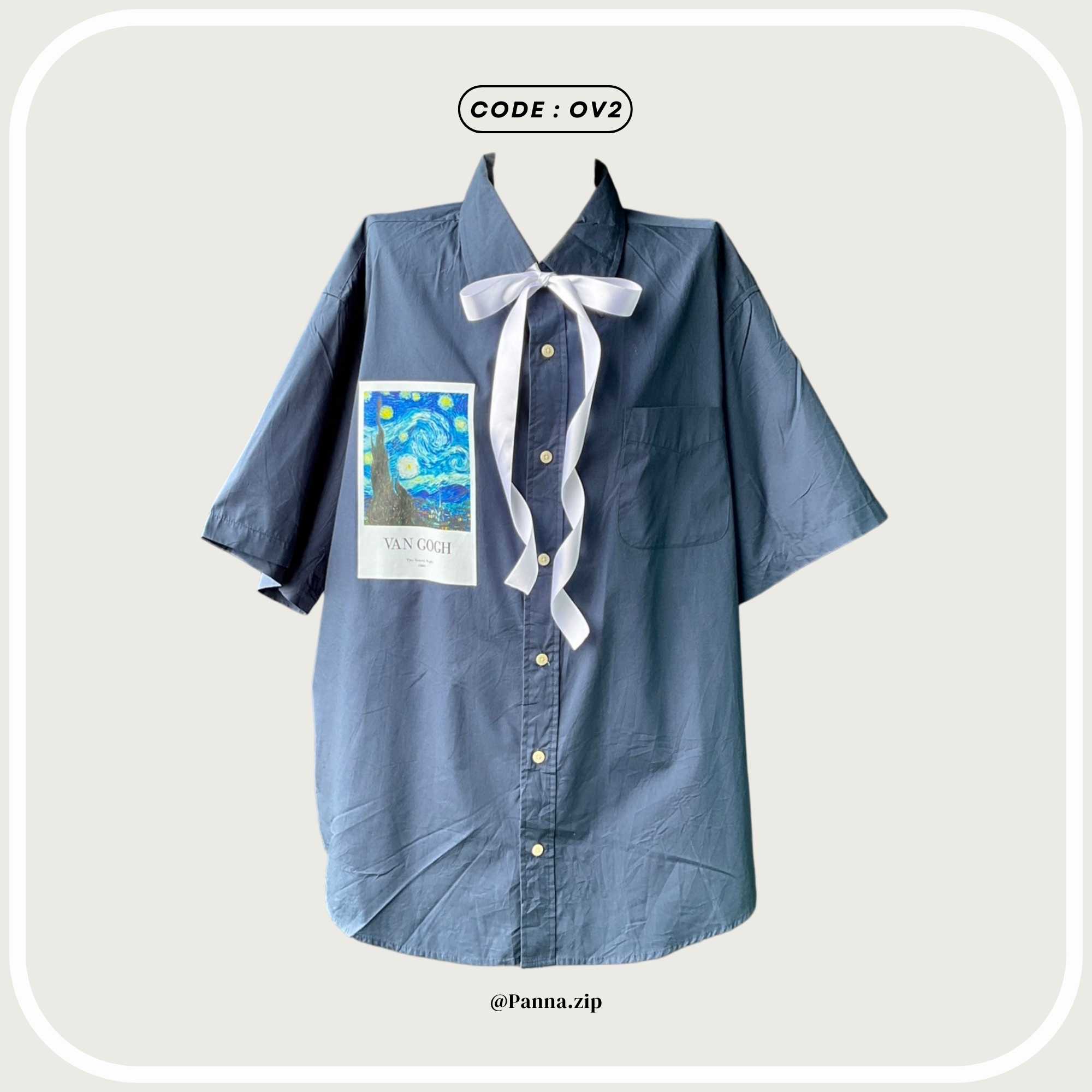 OV2 : Shirt oversize + Ribbon