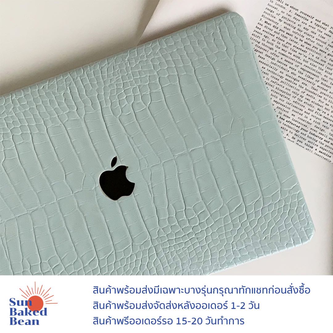 Mint Leather MacBook Case