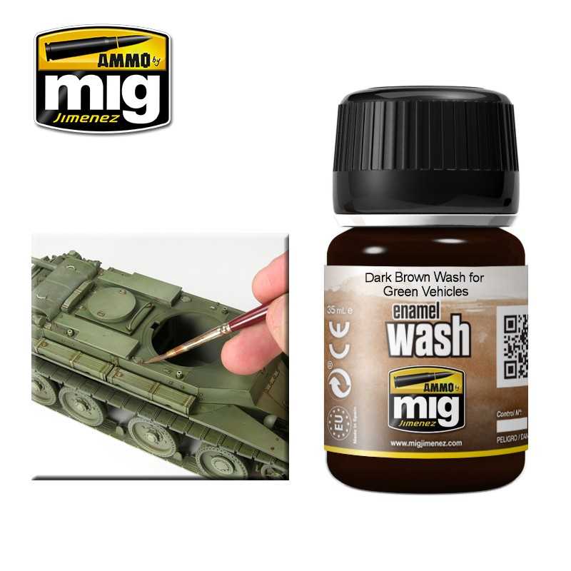 AMIG1005 DARK BROWN WASH FOR GREEN VEHICLES