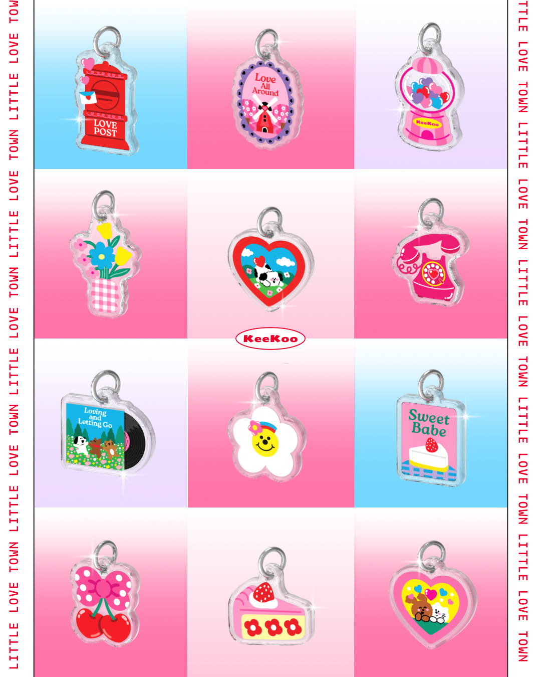 Little Love Town Charms