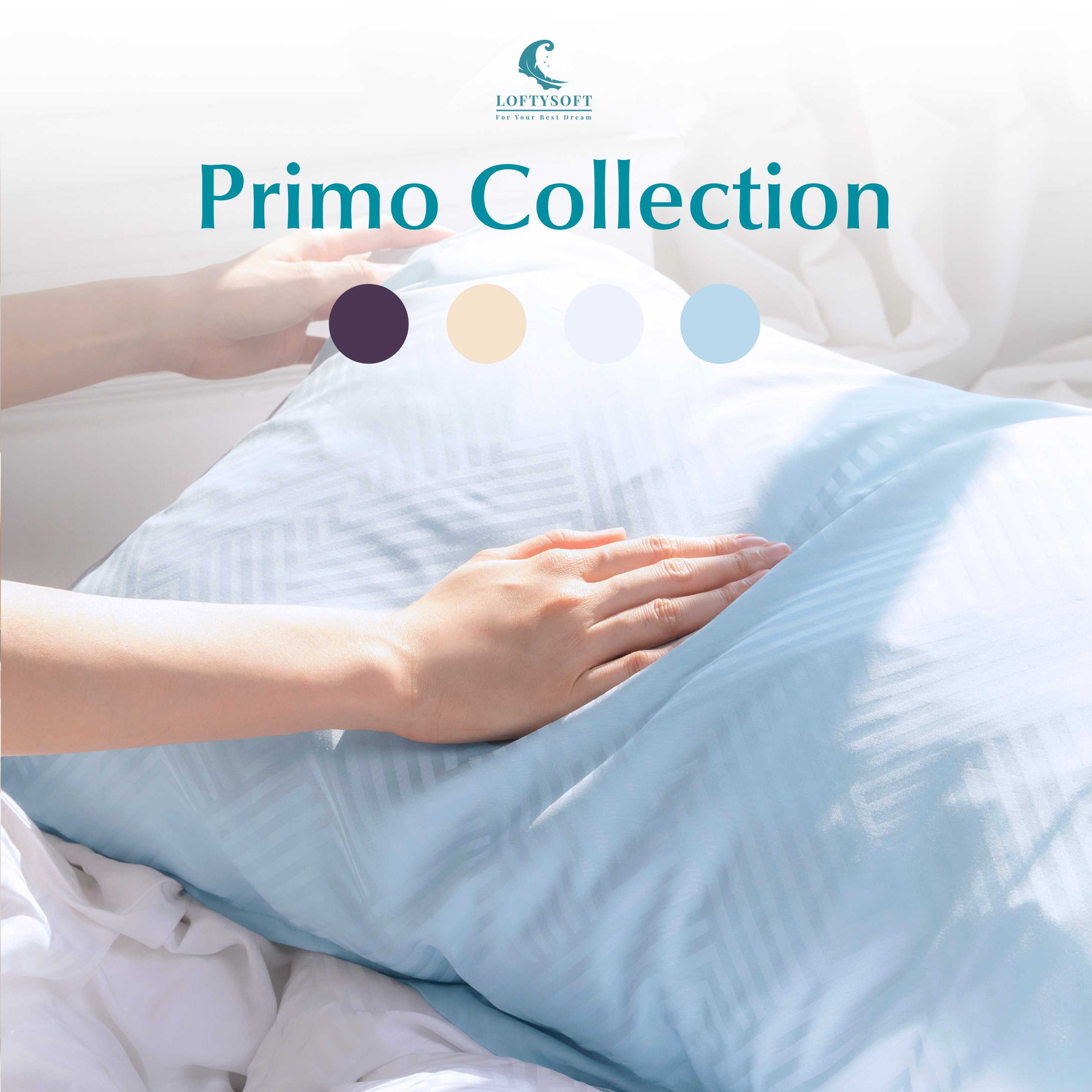 LOFTYSOFT ปลอกหมอน ปลอกหมอนข้าง TENCEL100% 500เส้นด้าย PRIMO COLLECTION