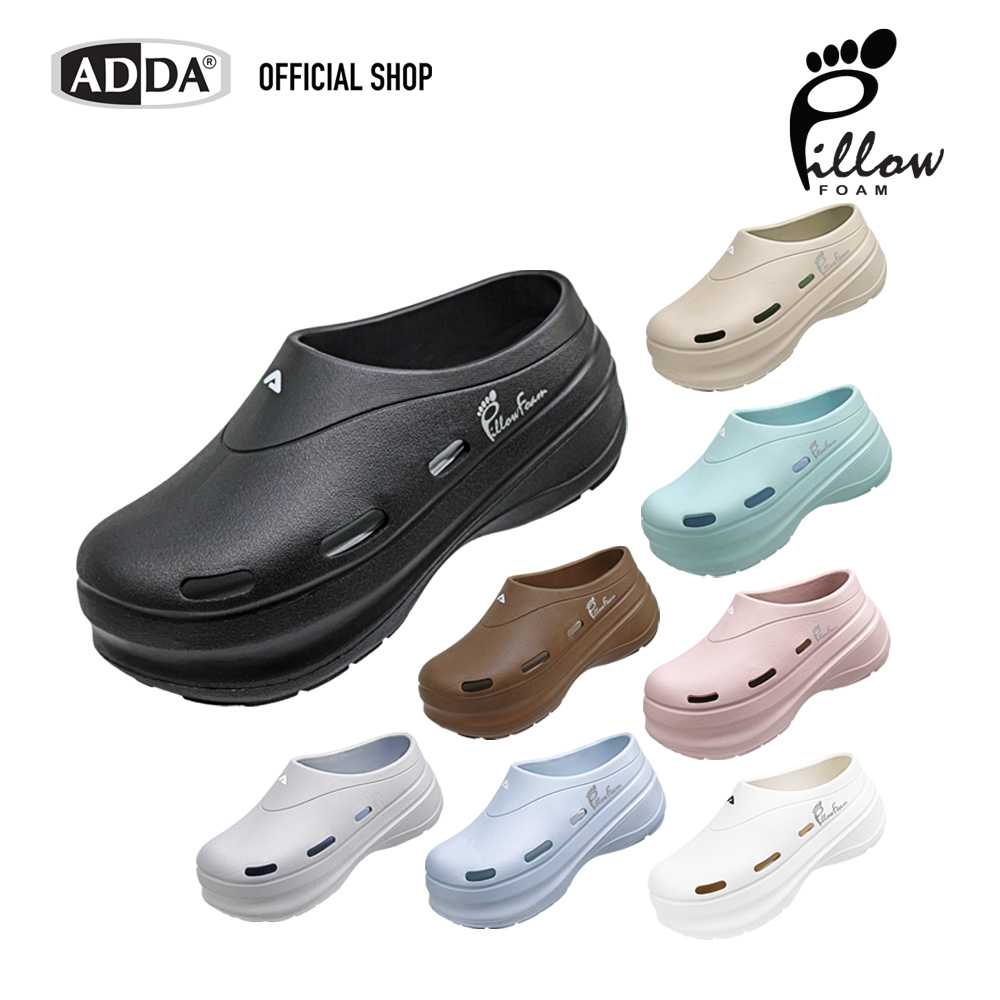 ADDA Pillow Foam รองเท้าแตะ รองเท้าลำลองหัวโต หุ้มส้น สำหรับผู้หญิง  รุ่น 5PF04W1  (ไซส์ 4 - 6 )